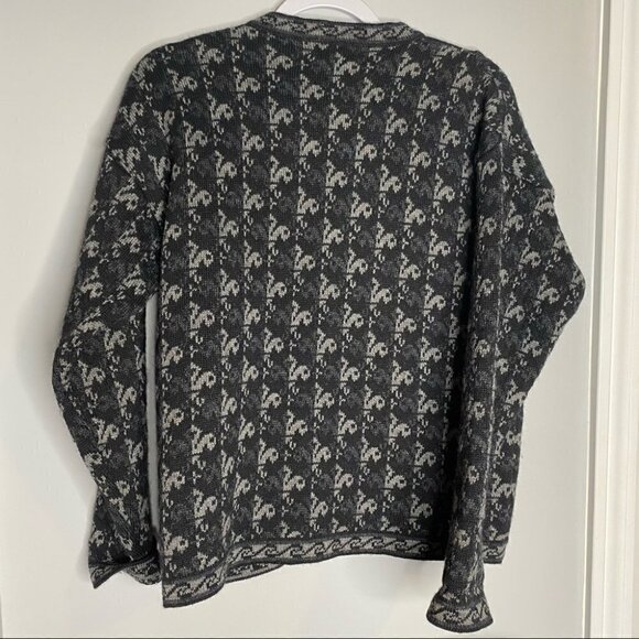 Vintage Christy Lewis Floral Embroidered Button Down Cardigan - Picture 5 of 6